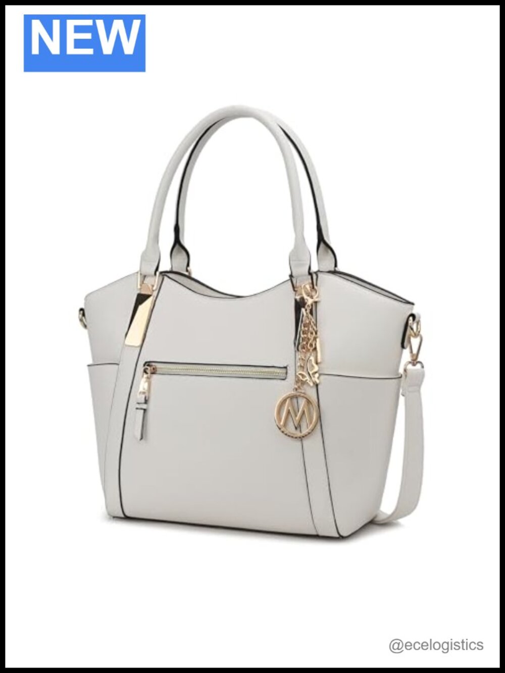 Vegan Leather Tote Bag with Top Handle - Large Shoulder Satchel Purse
